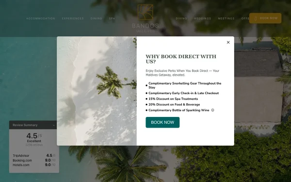 Сайт Bandos Maldives