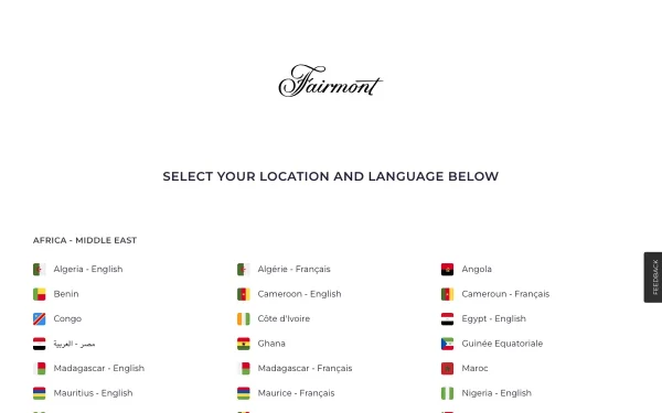 Сайт Fairmont Baku