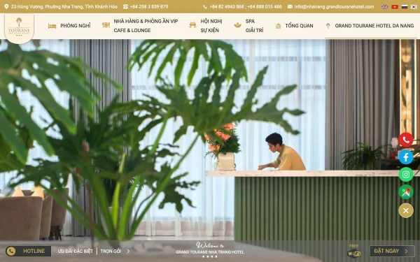 Сайт GRAND TOURANE HOTEL