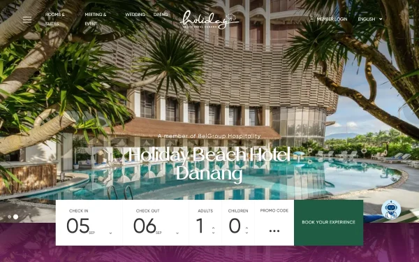 Сайт Holiday Beach Hotel Danang