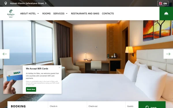 Сайт Holiday Inn BAKU by IHG ★★★★