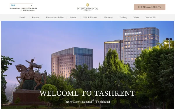 Сайт InterContinental Tashkent