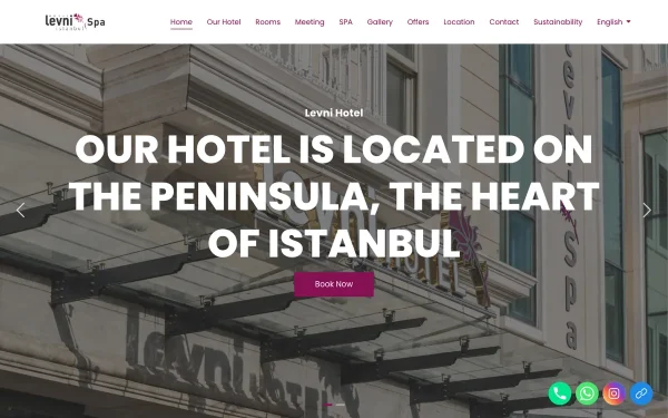 Сайт Levni Hotel