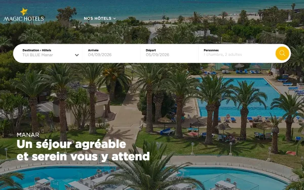 Сайт Magic Hotel Manar