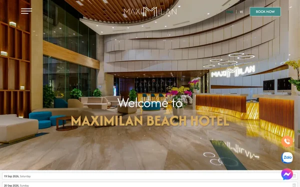 Сайт Maximilan Danang Beach Hotel ★★★★