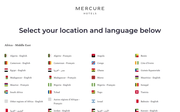 Сайт Mercure