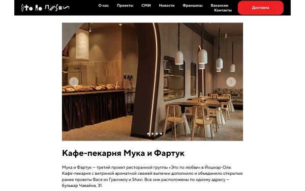 Сайт Мука и Фартук