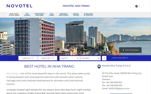 Сайт Novotel Nha Trang