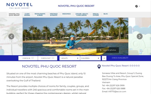 Сайт Novotel Phu Quoc Resort