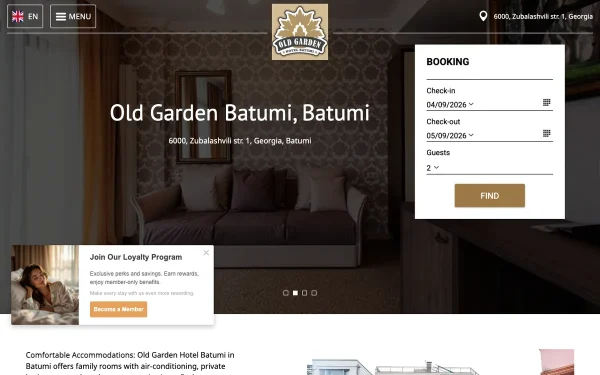 Сайт Old Garden Hotel Batumi