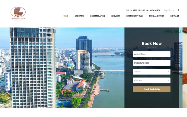 Сайт Quoc Cuong Center Hotel