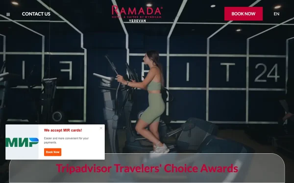 Сайт Ramada Hotel & Suites by Wyndham Yerevan