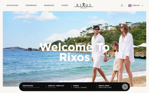 Сайт Rixos Красная Поляна Сочи