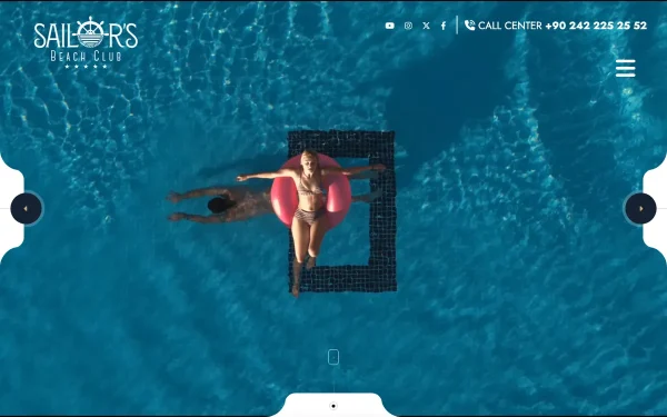 Сайт Sailors Beach Club