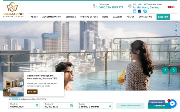 Сайт San Marino Boutique Danang