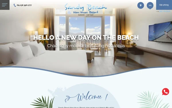 Сайт Sandy Beach Non Nuoc Resort