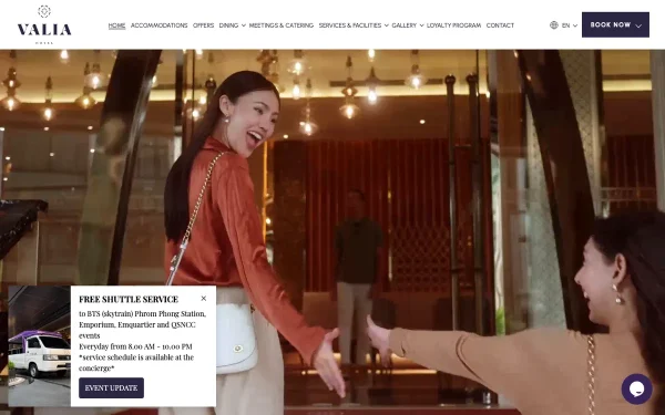 Сайт Valia Hotel Bangkok